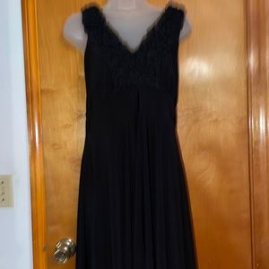 Black halter top dress